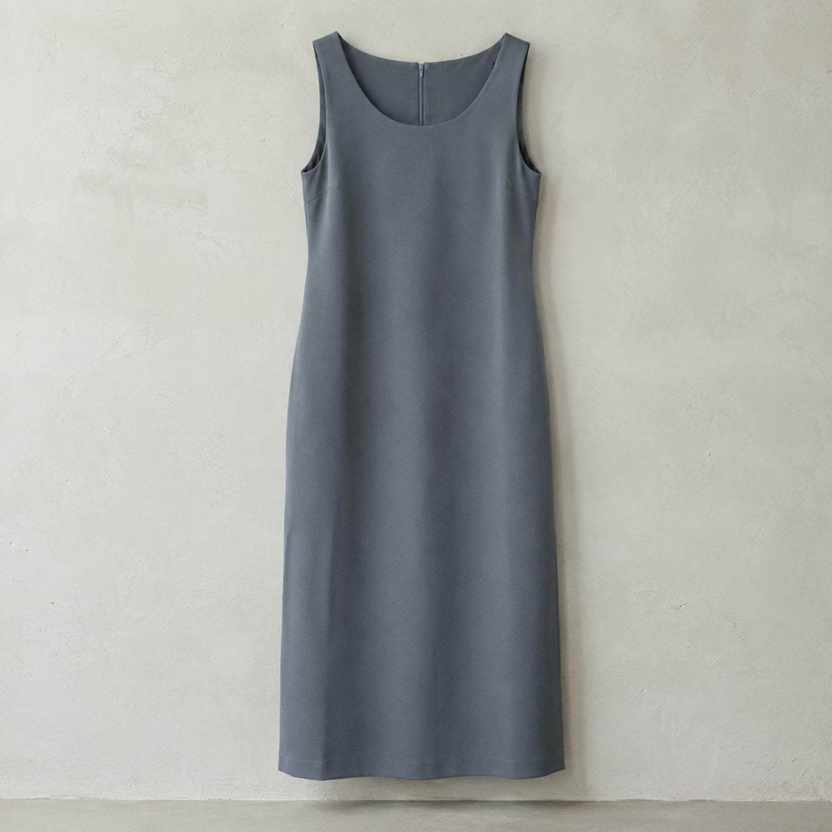 laid flat and shot from above — Shortlands sleeveless column dress, Everyday Column Dresses by ORASCI.