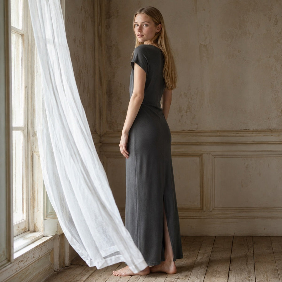shown on the model — Elmstead straight column dress, Everyday Column Dresses by ORASCI.