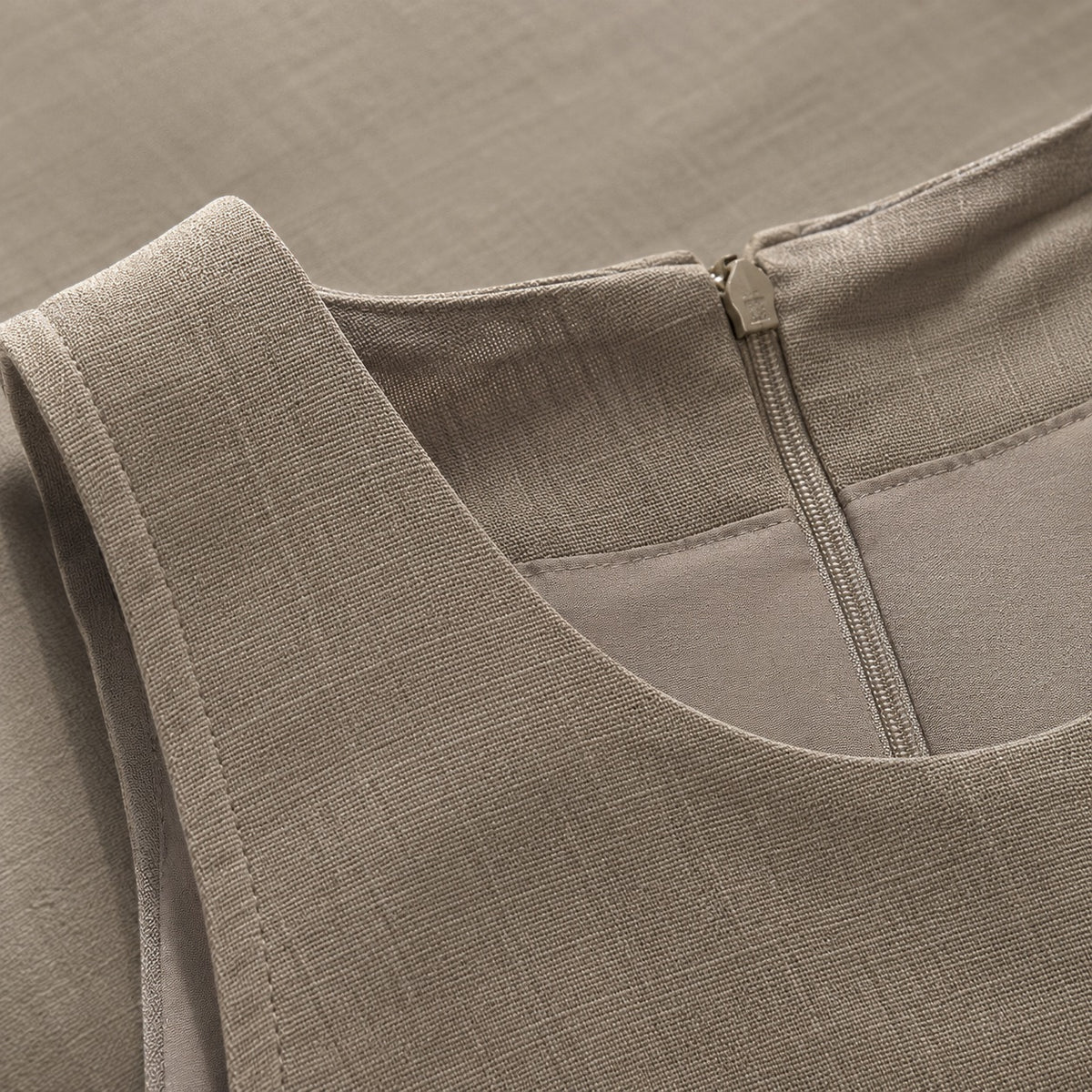 detail shot of the fabric — Ravensbourne sleeveless column dress, Everyday Column Dresses by ORASCI.