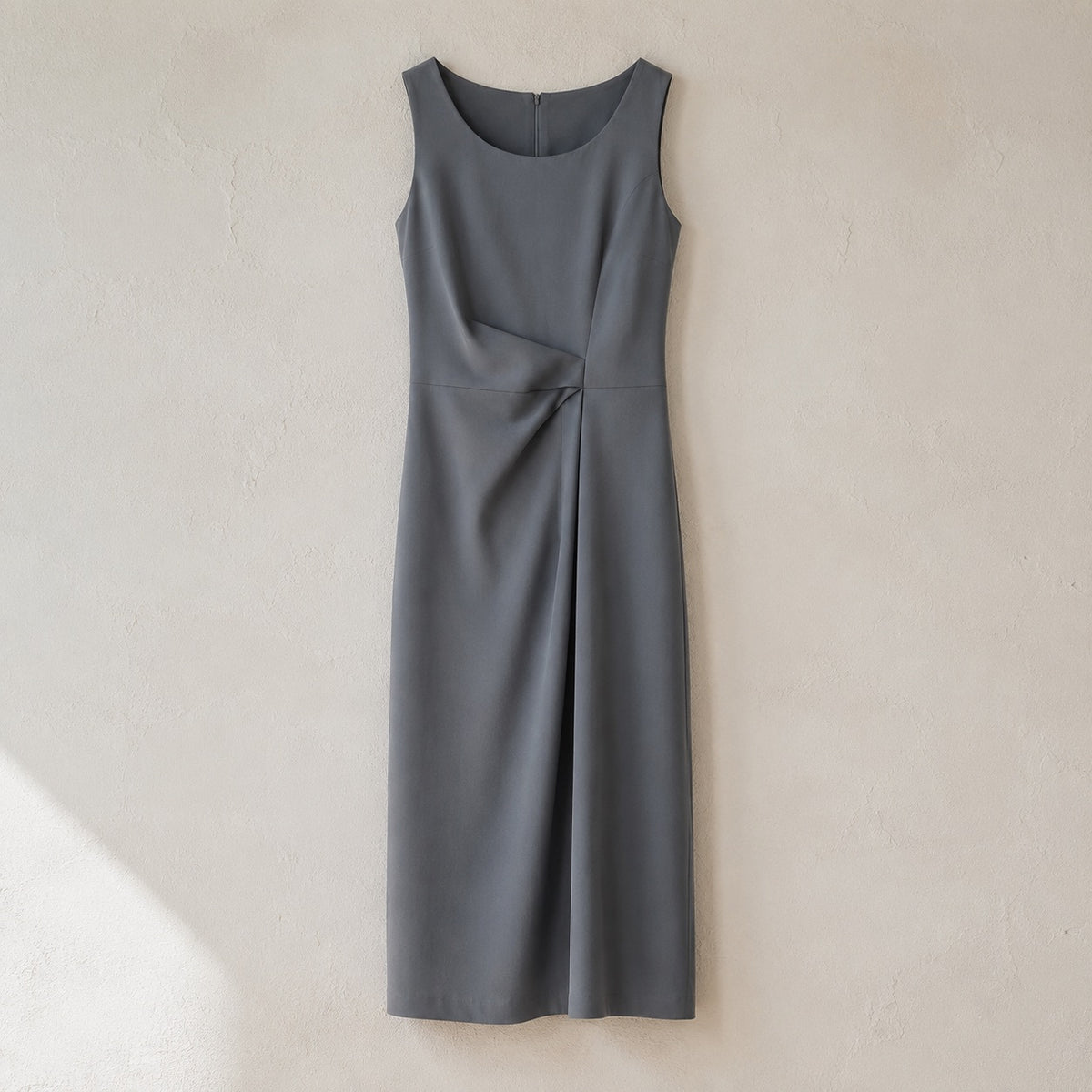 laid flat and shot from above — Ravensbourne sleeveless column dress, Everyday Column Dresses by ORASCI.