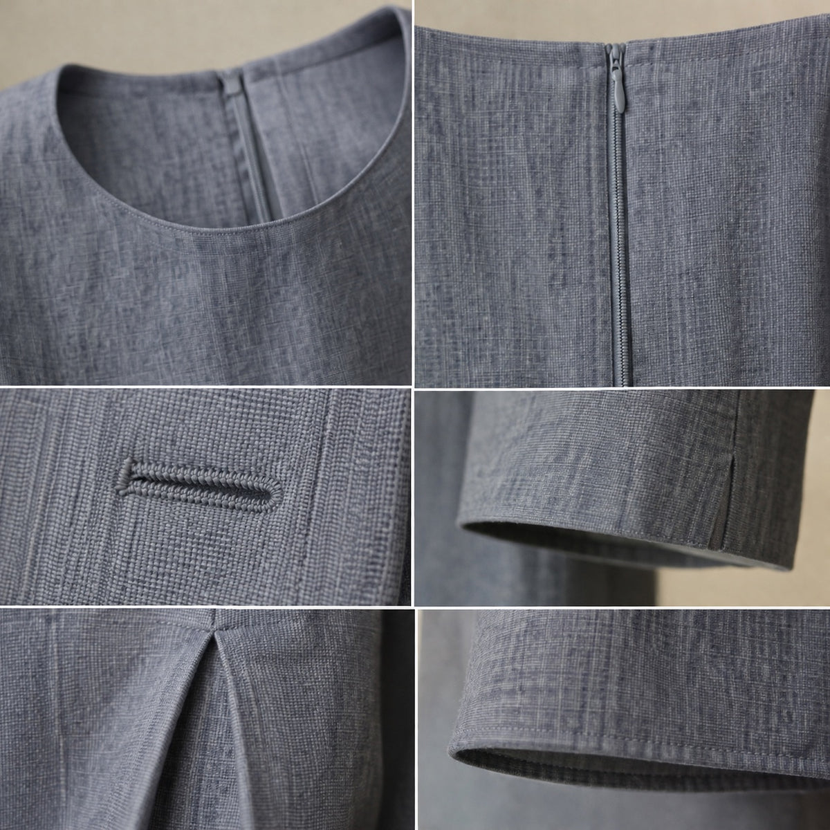 detail shot of the fabric — Willow Reach straight column dress, Everyday Column Dresses by ORASCI.