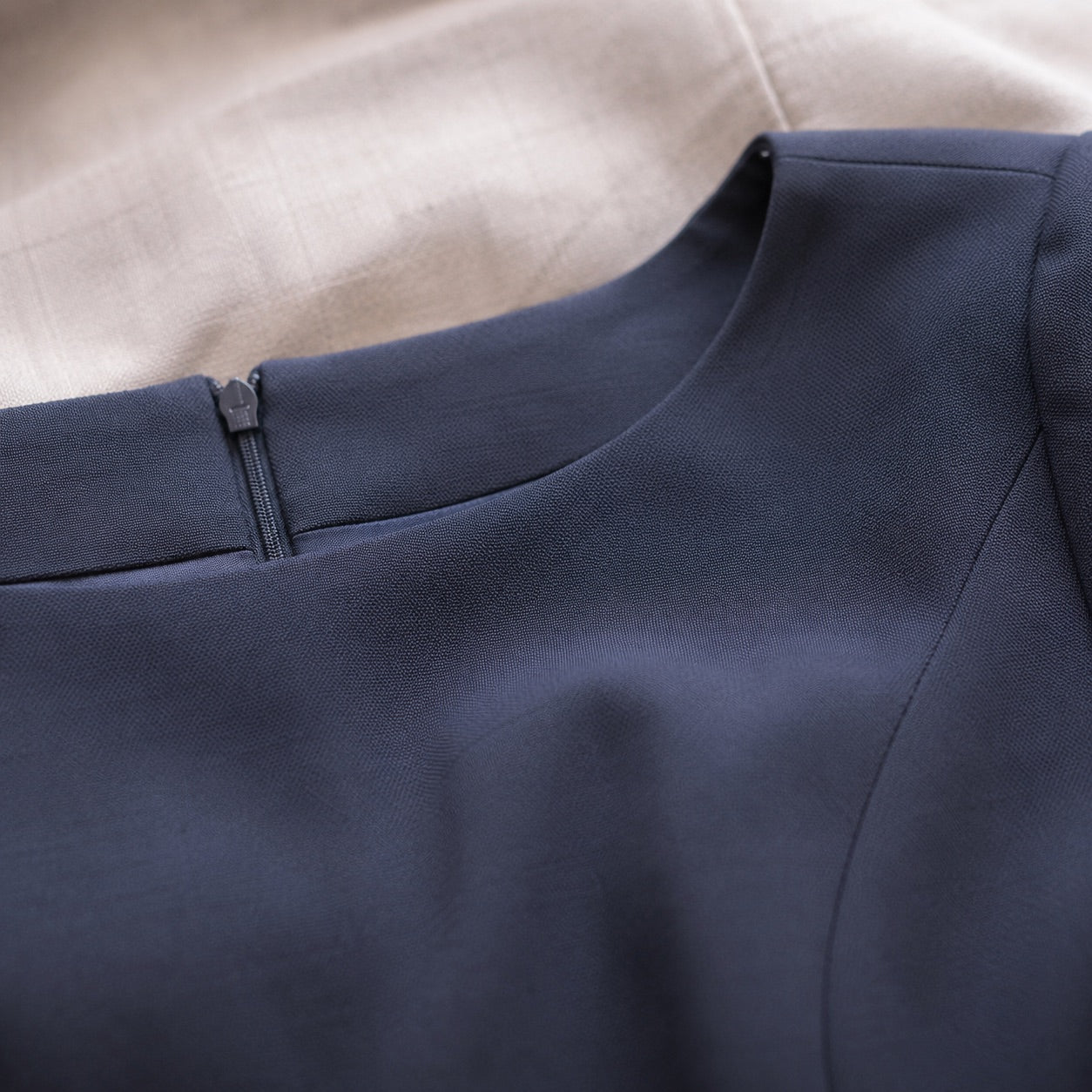 detail shot of the fabric — Petts Wood body-skimming pencil dress, Evening Gowns and Body-Skimming Dresses by ORASCI.