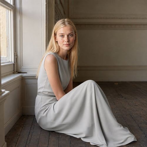 shown on the model — Petts Wood body-skimming pencil dress, Evening Gowns and Body-Skimming Dresses by ORASCI.