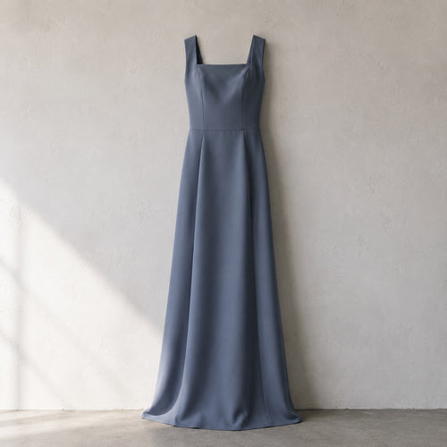 laid flat and shot from above — Hayes Common floor-length evening gown, Evening Gowns and Body-Skimming Dresses by ORASCI.