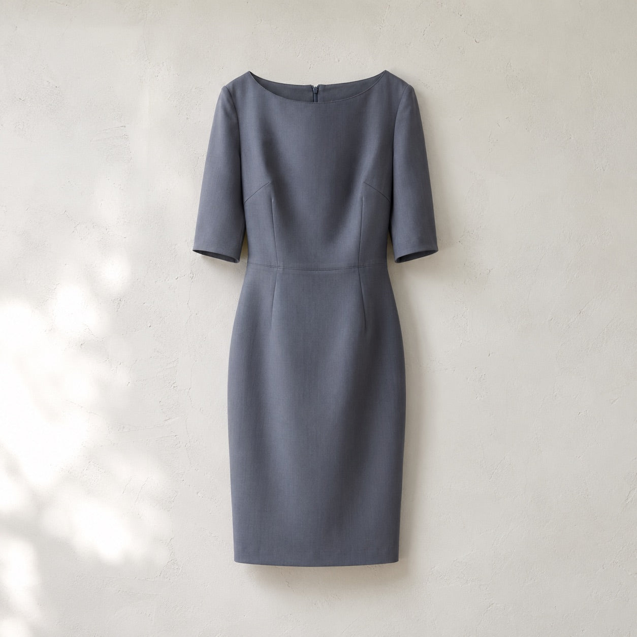 laid flat and shot from above — Pearl Wharf body-skimming pencil dress, Evening Gowns and Body-Skimming Dresses by ORASCI.
