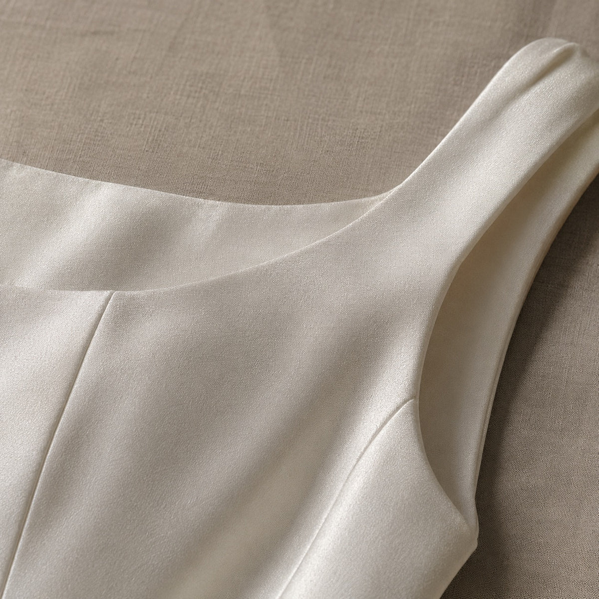 detail shot of the fabric — Keston floor-length evening gown, Evening Gowns and Body-Skimming Dresses by ORASCI.