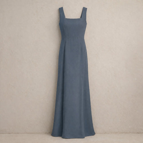 laid flat and shot from above — Keston floor-length evening gown, Evening Gowns and Body-Skimming Dresses by ORASCI.
