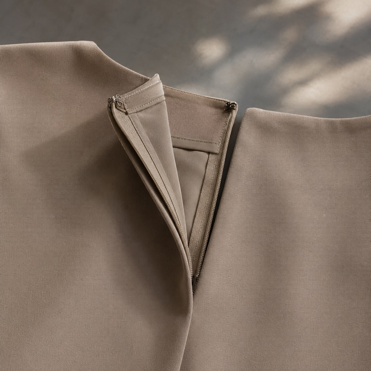 detail shot of the fabric — Willow Reach body-skimming pencil dress, Evening Gowns and Body-Skimming Dresses by ORASCI.