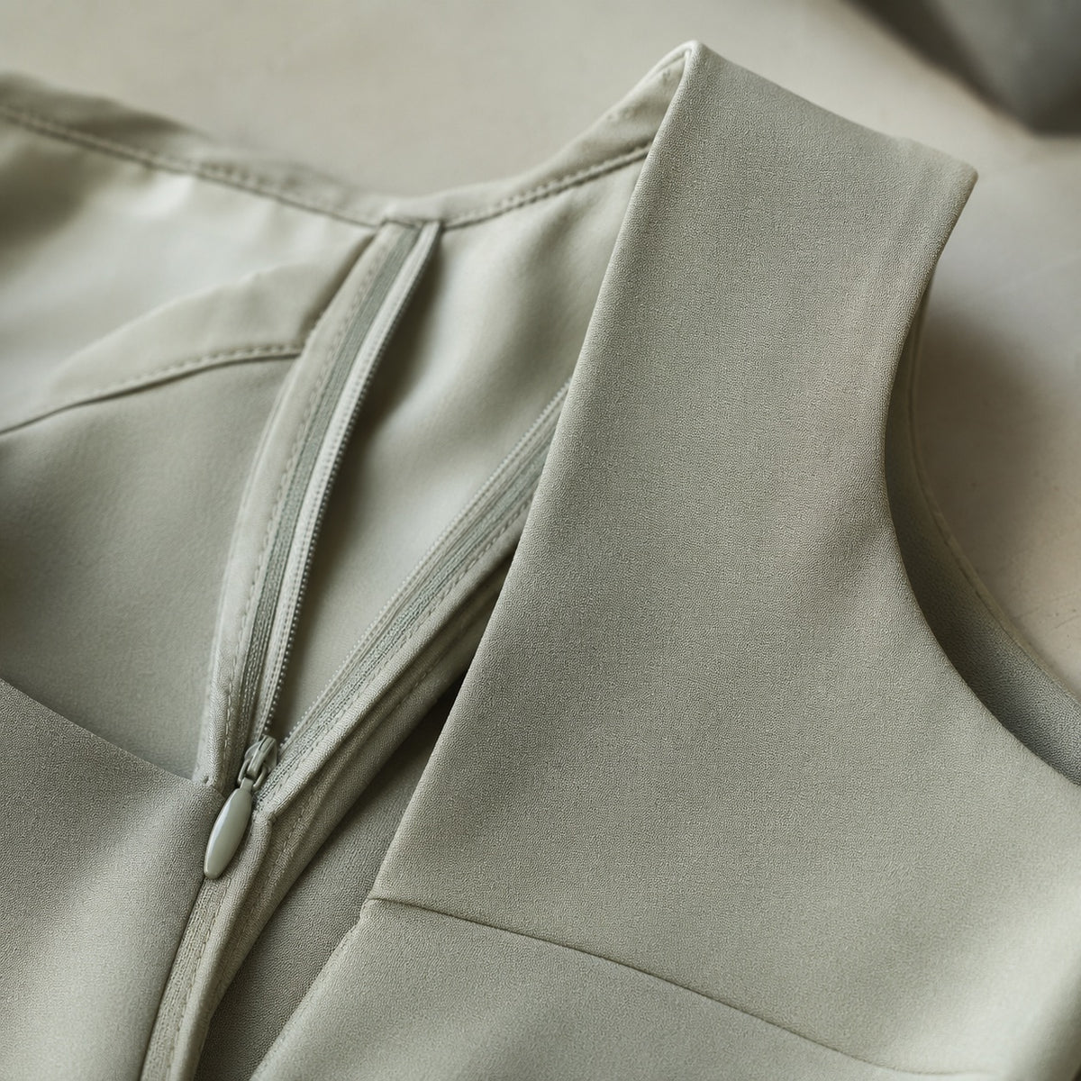 detail shot of the fabric — Sorrel Field floor-length evening gown, Evening Gowns and Body-Skimming Dresses by ORASCI.