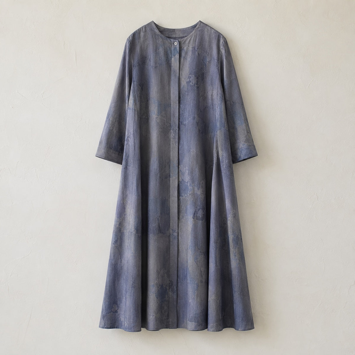 laid flat and shot from above — Orpington collarless shirt dress, Shirt Dresses by ORASCI.