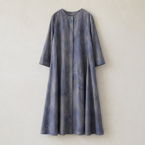 laid flat and shot from above — Orpington collarless shirt dress, Shirt Dresses by ORASCI.