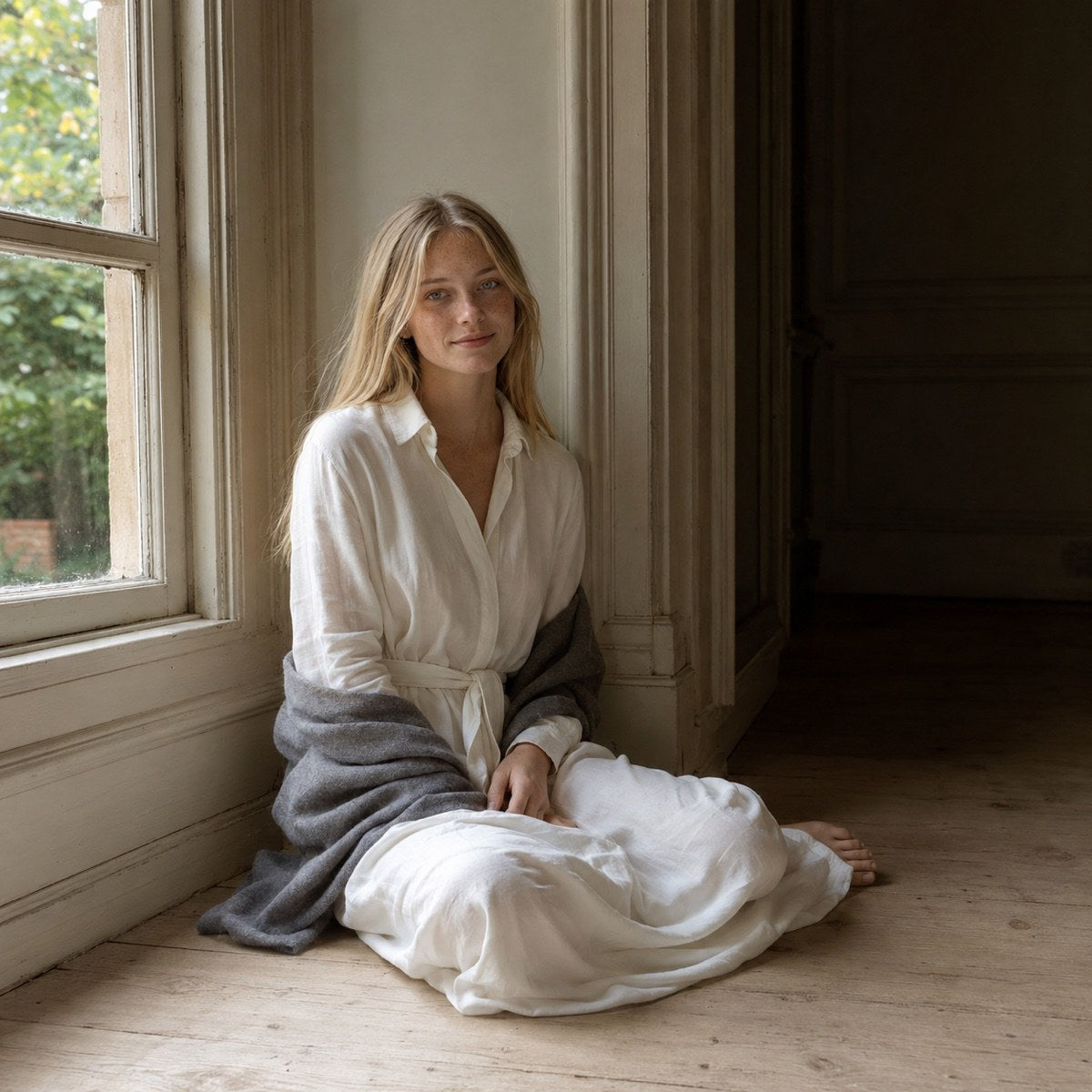 shown on the model — Willow Reach belted shirt dress, Shirt Dresses by ORASCI.