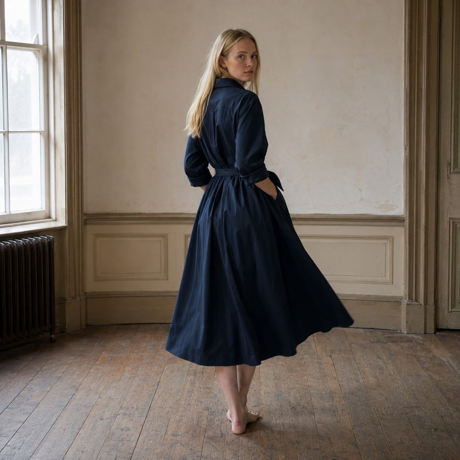 shown on the model — Farnborough belted shirt dress, Shirt Dresses by ORASCI.