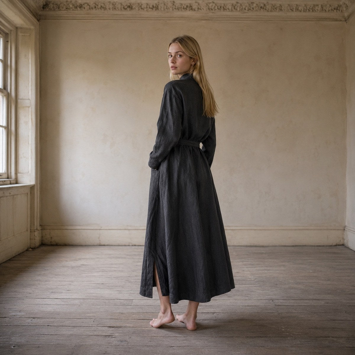 shown on the model — Downe belted shirt dress, Shirt Dresses by ORASCI.