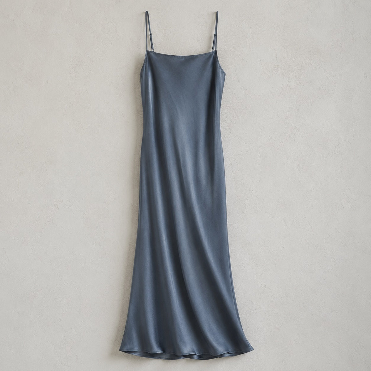 laid flat and shot from above — Elmstead bias-cut slip maxi dress, Slip Maxi Dresses by ORASCI.