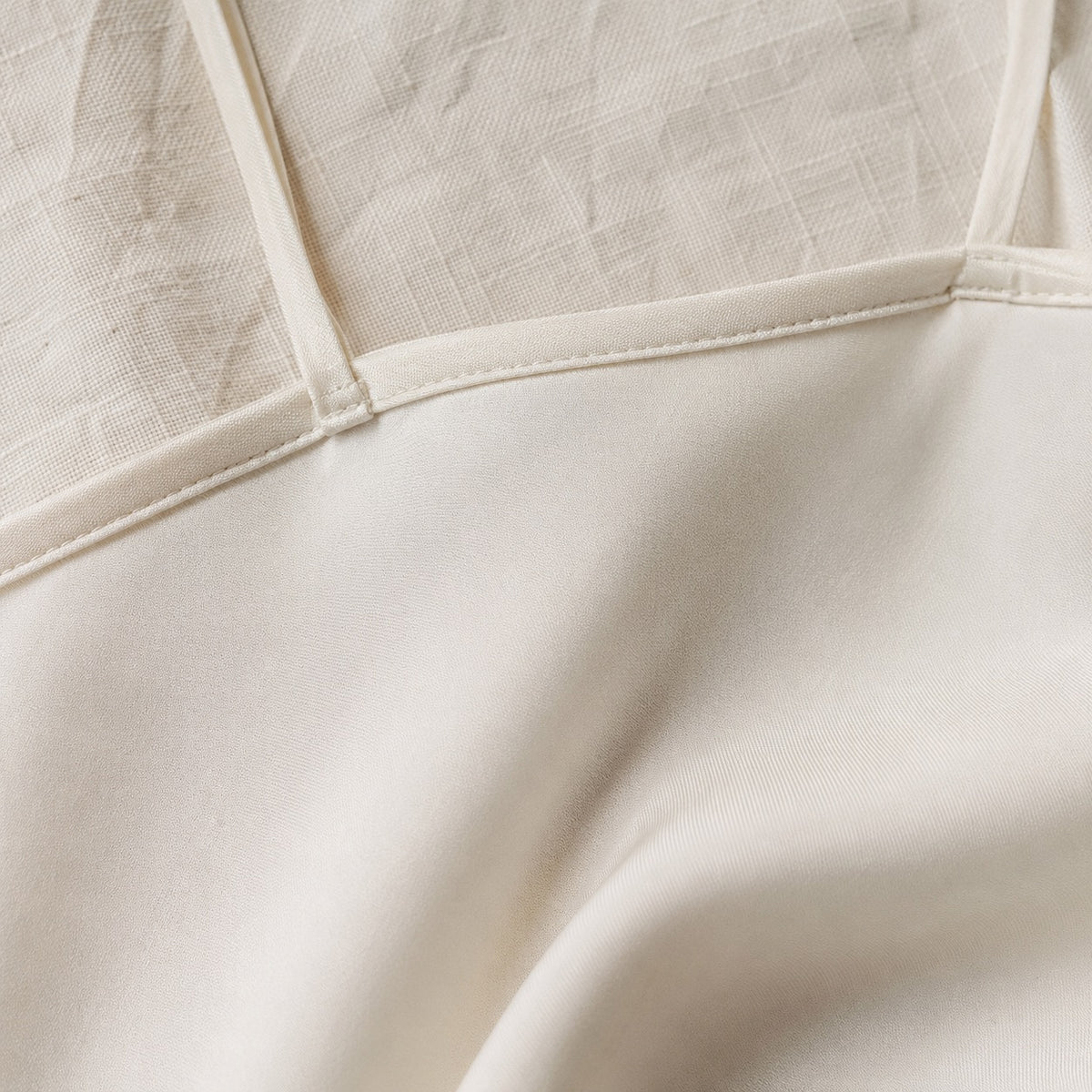 detail shot of the fabric — Cudham bias-cut slip maxi dress, Slip Maxi Dresses by ORASCI.