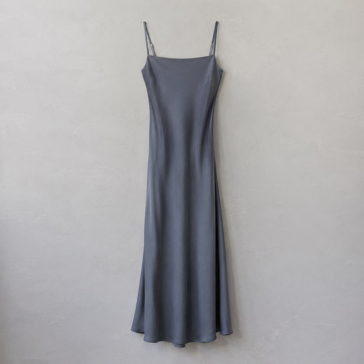 laid flat and shot from above — Cudham bias-cut slip maxi dress, Slip Maxi Dresses by ORASCI.