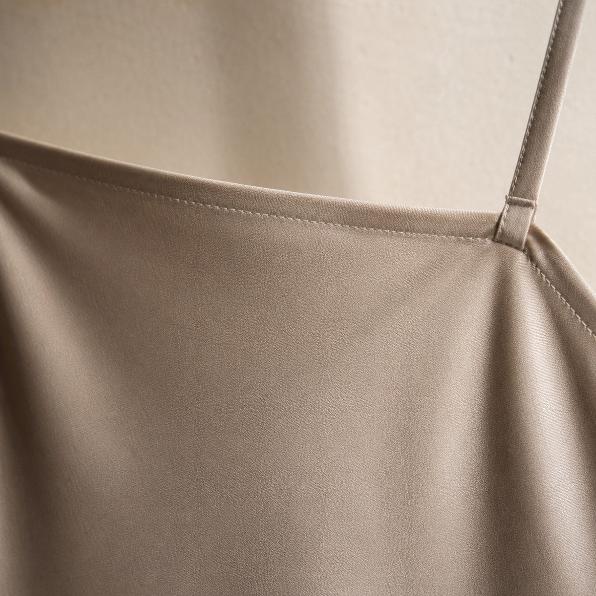 detail shot of the fabric — Sorrel Field bias-cut slip maxi dress, Slip Maxi Dresses by ORASCI.