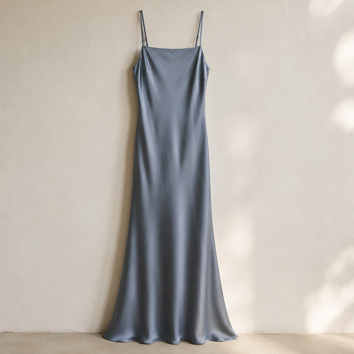 laid flat and shot from above — Sorrel Field bias-cut slip maxi dress, Slip Maxi Dresses by ORASCI.