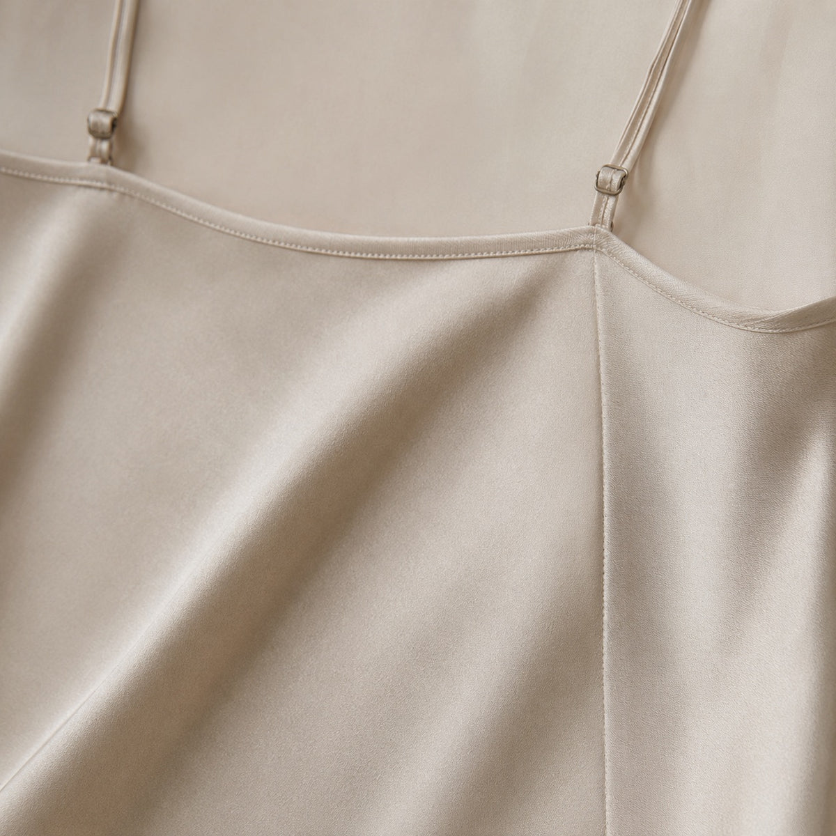 detail shot of the fabric — Hazel Court bias-cut slip maxi dress, Slip Maxi Dresses by ORASCI.