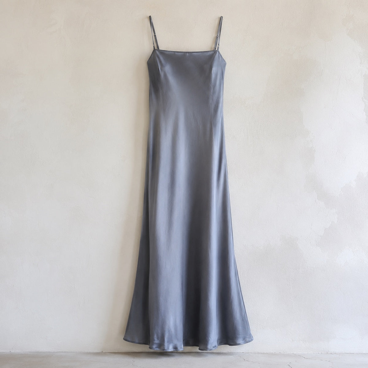 laid flat and shot from above — Linden Row bias-cut slip maxi dress, Slip Maxi Dresses by ORASCI.