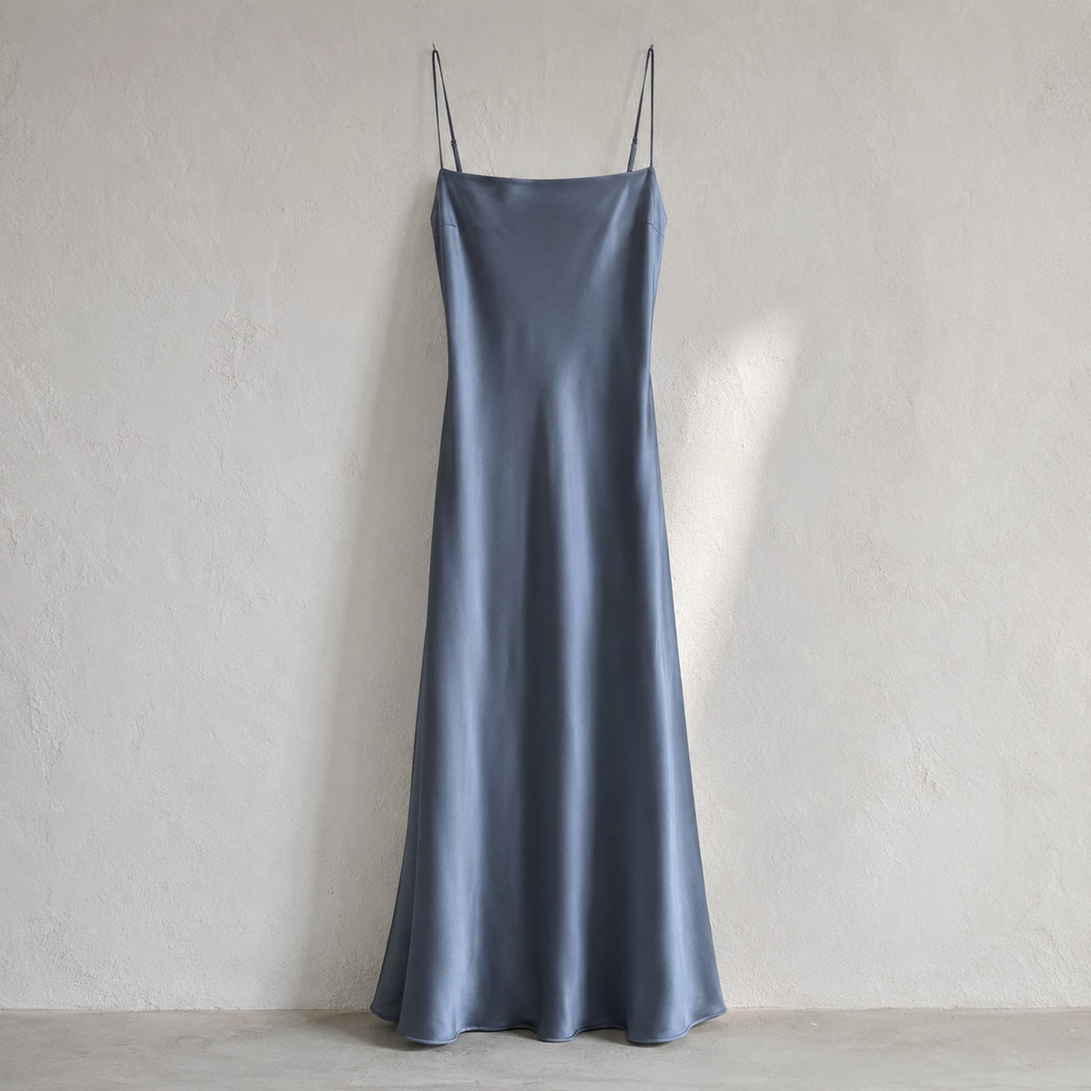 laid flat and shot from above — Farnborough bias-cut slip maxi dress, Slip Maxi Dresses by ORASCI.